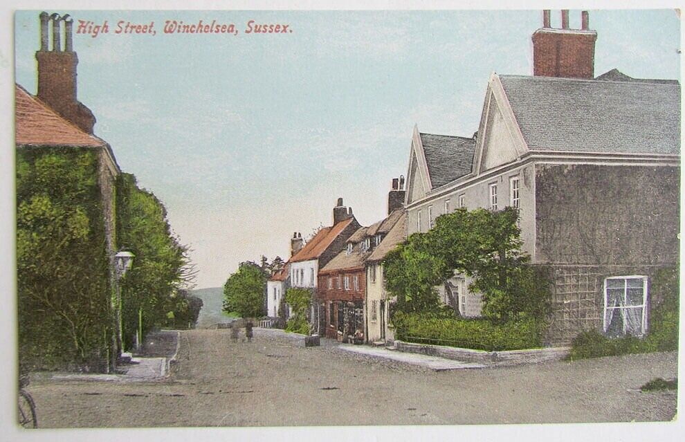 ANTIQUE BRITISH POSTCARD HIGH SCHOOL WINCHELSEA SUSSEX UK