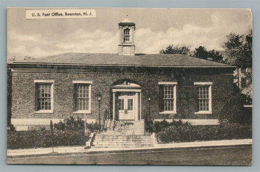 BOONTON NJ UNITED STATES POST OFFICE VINTAGE POSTCARD