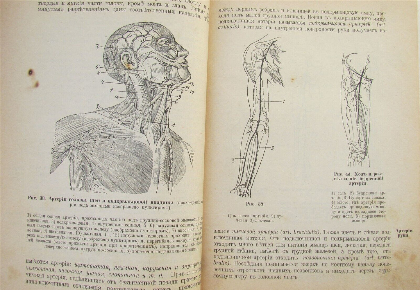 1916 RUSSIAN MEDICAL TEXTBOOK for MILITARY DOCTORS antique WWI ERA illustrated