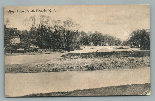 SOUTH BRANCH NJ RIVER VIEW ANTIQUE POSTCARD