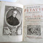 1734 2 vol DIONYSII PETAVII CHRONOLOGY TREATISE VELLUM FOLIO antique ILLUSTRATED