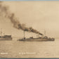 MILITARY SHIPS USS AARON WARD & ANTHONY ANTIQUE REAL PHOTO POSTCARD RPPC