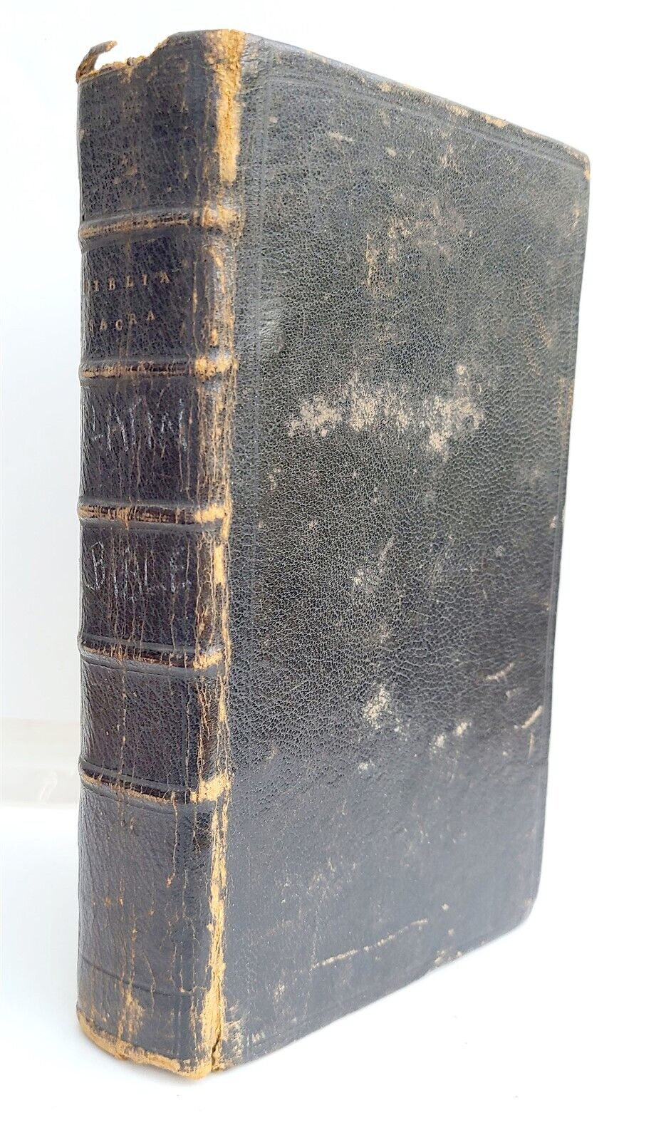 18th century BIBLE in LATIN BIBLIA SACRA antique OLD & NEW TESTAMENT