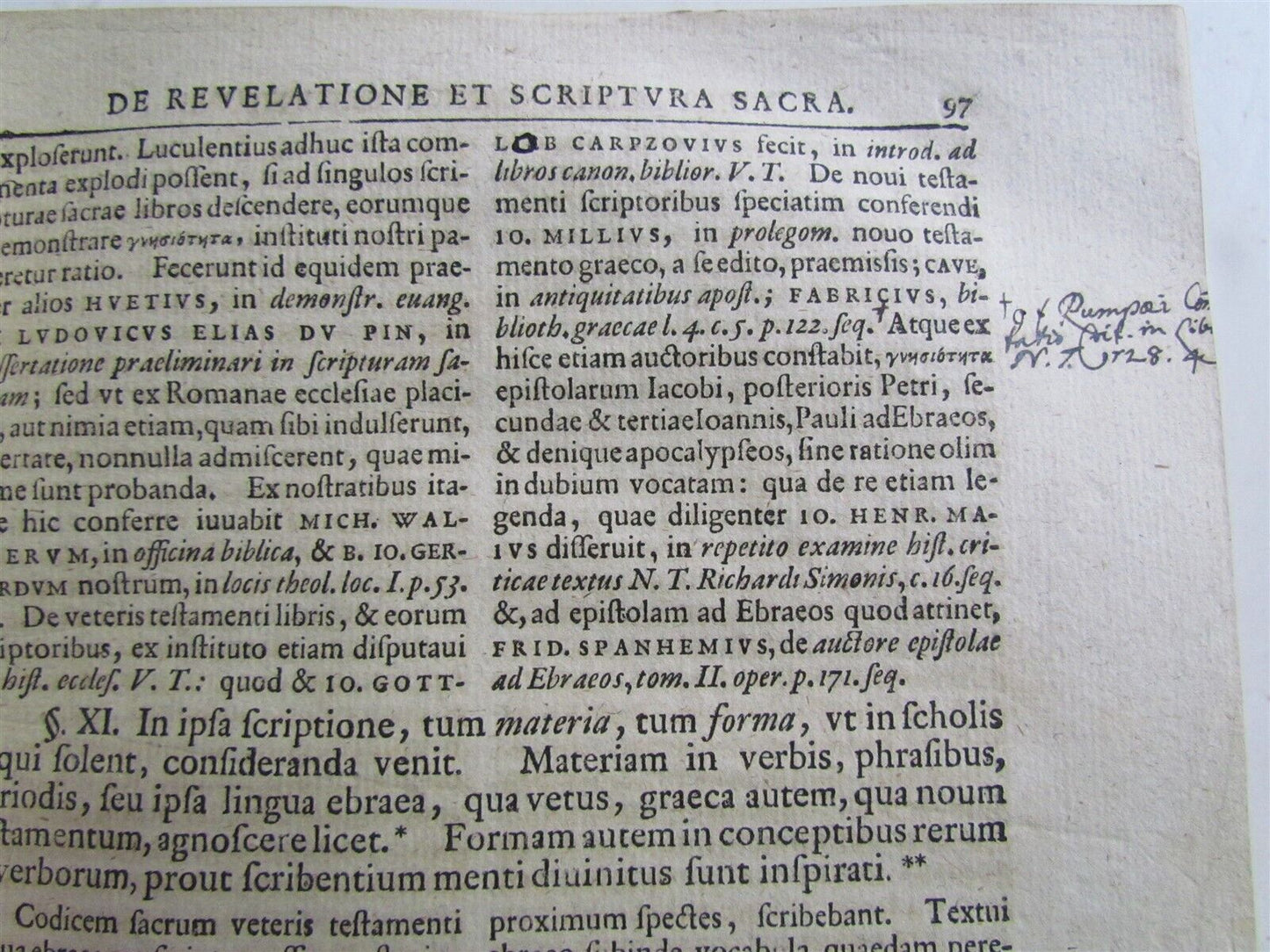 1724 IO. FRANCISCI BUDDEI INSTITUTIONES THEOLOGIAE DOGMATICAE antique