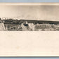 FREIGHT TRAIN on RAILROAD BRIDGE ANTIQUE REAL PHOTO POSTCARD RPPC railway