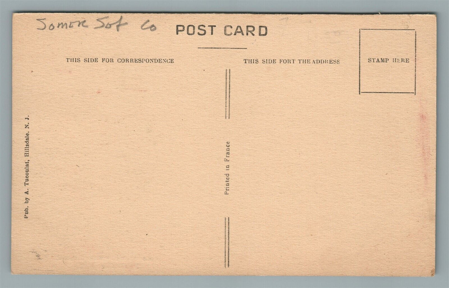 FAR HILLS NJ SOMERSET HILLS SCHOOL ANTIQUE POSTCARD
