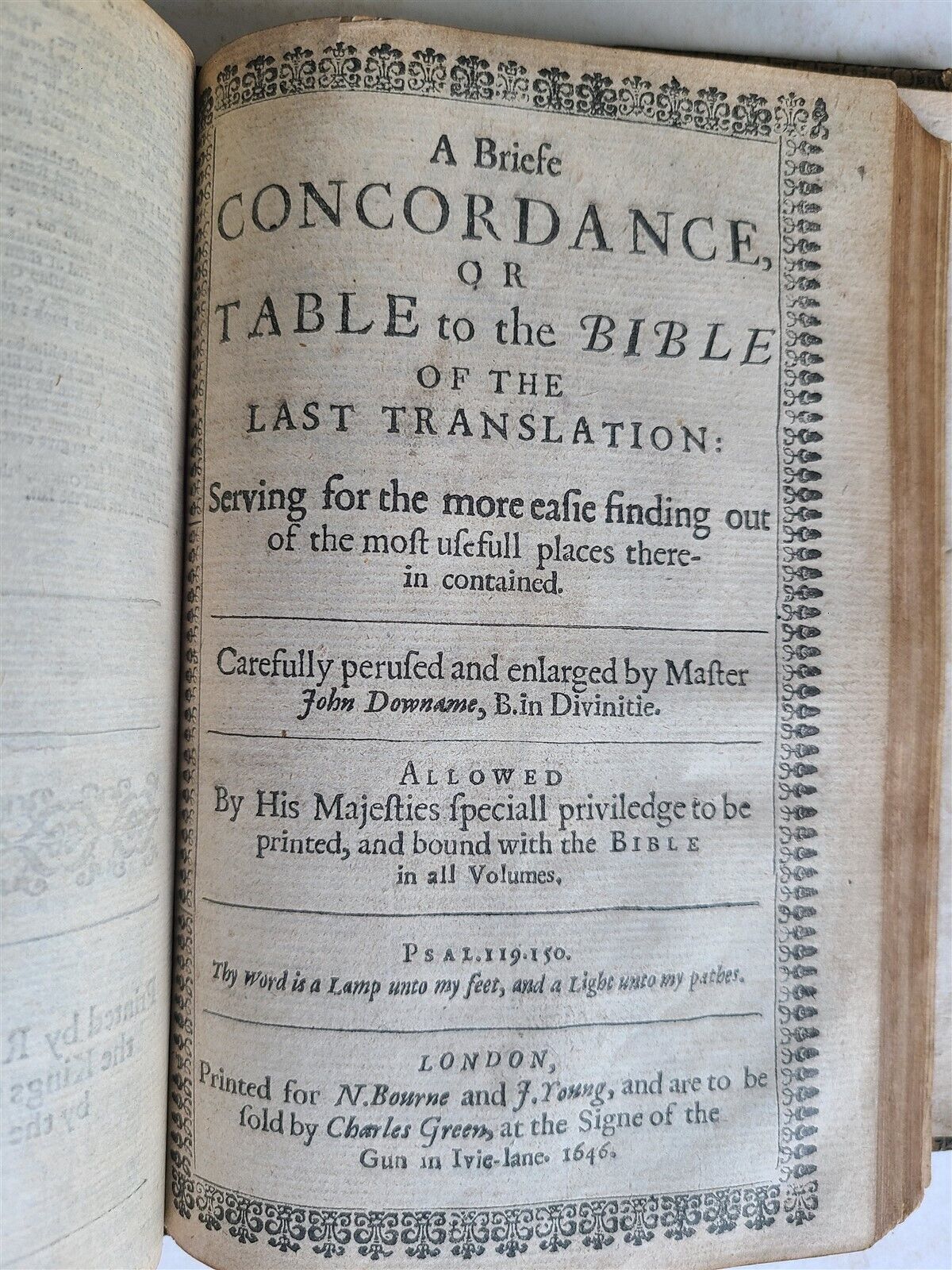 1640 BIBLE ENGLISH ANTIQUE Robert Barker & John Bill ILLUSTRATED original biding