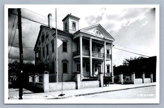 ST.MARTINVILLE LA POST OFFICE VINTAGE REAL PHOTO POSTCARD RPPC