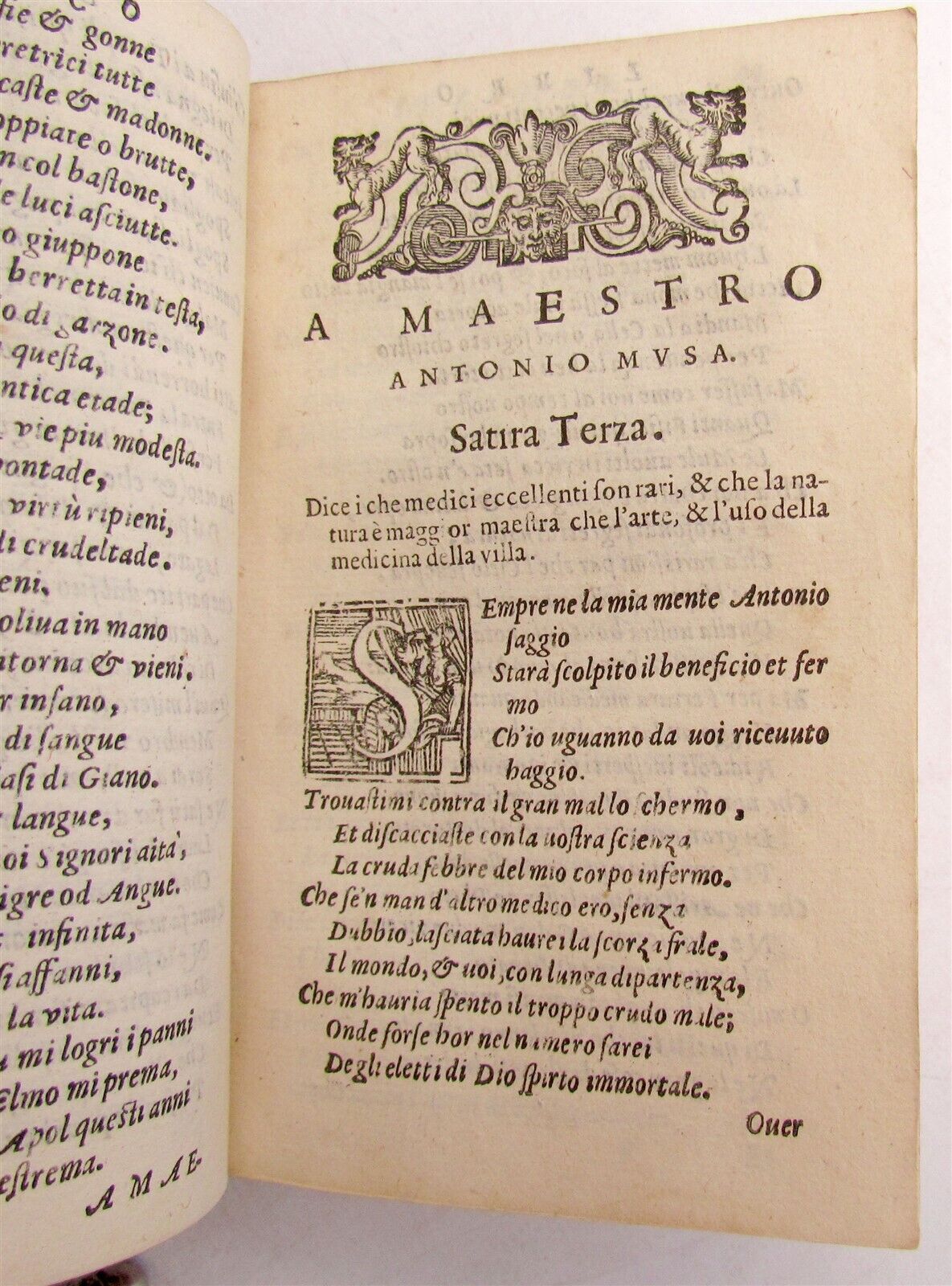 1583 POETRY by LUDOVICO ARIOSTO & others vellum bound 16th CENTURY RARE