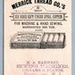 PEMBERTON NJ ANTIQUE VICTORIAN TRADE CARD SEWING MACHINES ADVERTISING