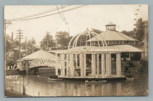PHILADELPHIA WOODSIDE PARK PA ANTIQUE REAL PHOTO POSTCARD RPPC 1910 McLAUGHLAN
