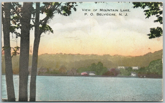 BELVIDERE NJ MOUNTAIL LAKE 1940 VINTAGE POSTCARD