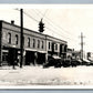 SCOTTVILLE MI MAIN STREET ANTIQUE REAL PHOTO POSTCARD RPPC