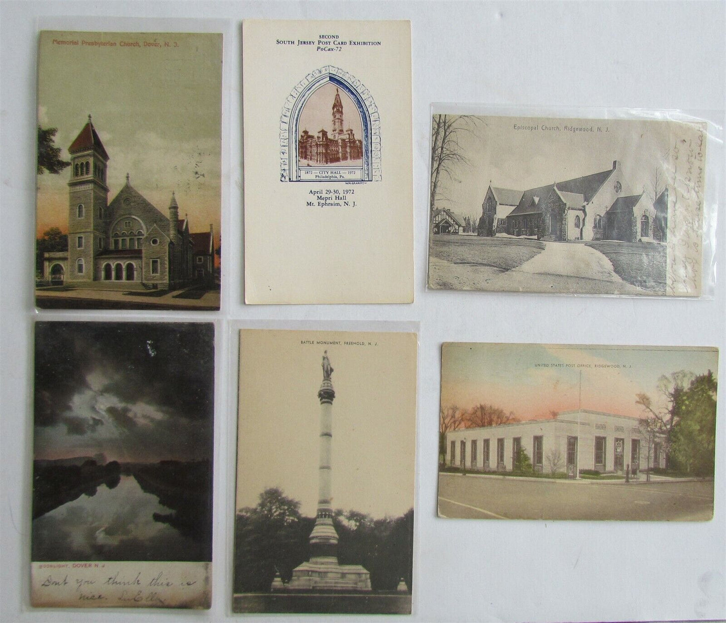 MIXED LOT NEW JERSEY NJ 33 ANTIQUE & VINTAGE POSTCARDS FREEHOLD HIGHLANDS DOVER