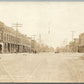 WEST BRANCH MI MAIN STREET ANTIQUE REAL PHOTO POSTCARD RPPC