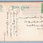 MANSON MA SOLDIER'S MONUMENT & LIBRARY ANTIQUE POSTCARD