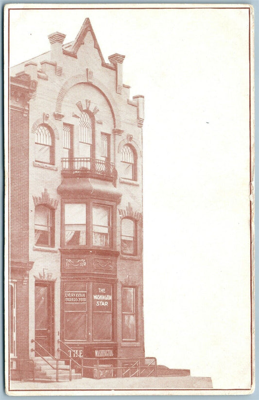 WASHINGTON NJ WASHINGTON STAR BUILDING ANTIQUE POSTCARD