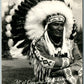 AMERICAN INDIAN CHIEF EVERGREEN VINTAGE REAL PHOTO POSTCARD RPPC NATIVE AMERICAN