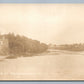 MASSENA NY RIVER VIEW ANTIQUE REAL PHOTO POSTCARD RPPC