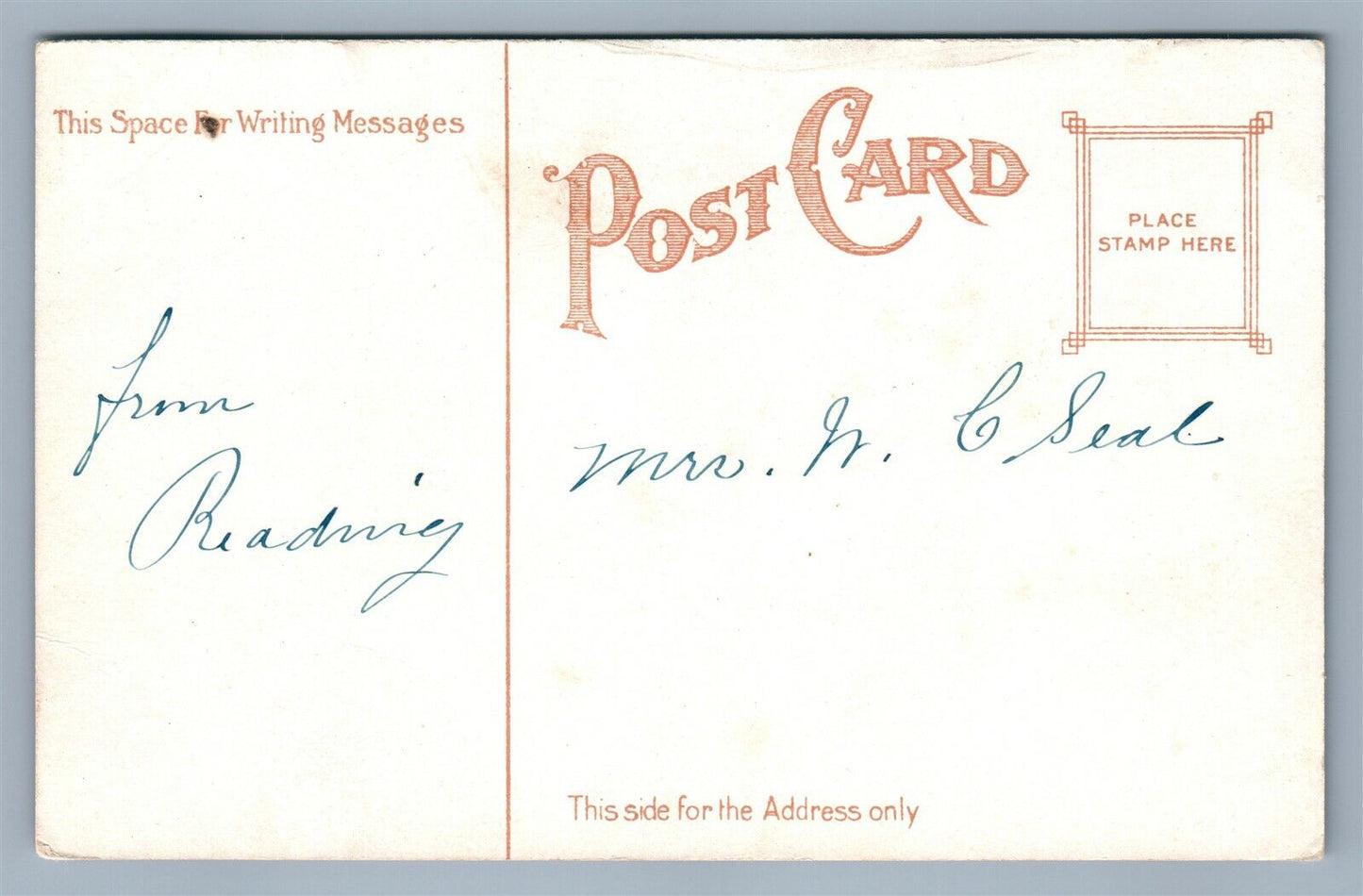 READING PA FIFTH STREET ANTIQUE POSTCARD