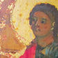 RUSSIAN ICON of BAPTISM of CHRIST antique 19th CENTURY