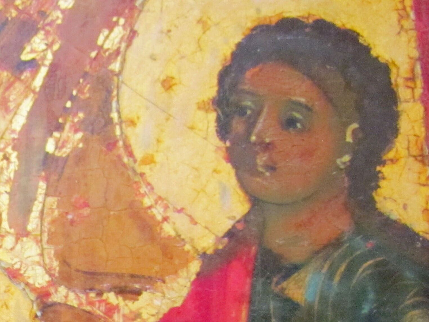 RUSSIAN ICON of BAPTISM of CHRIST antique 19th CENTURY