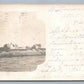 MASSACHUSETTS LIGHT HOUSE ANTIQUE REAL PHOTO POSTCARD RPPC