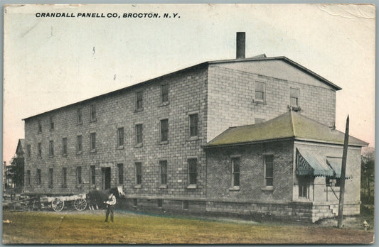 BROCKTON NY CRANDALL PANELL CO. ANTIQUE POSTCARD