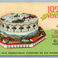 SAN FRANCISCO BAY CA GOLDEN GATE INT'L EXPO CAKE ADVERTISING VINTAGE POSTCARD