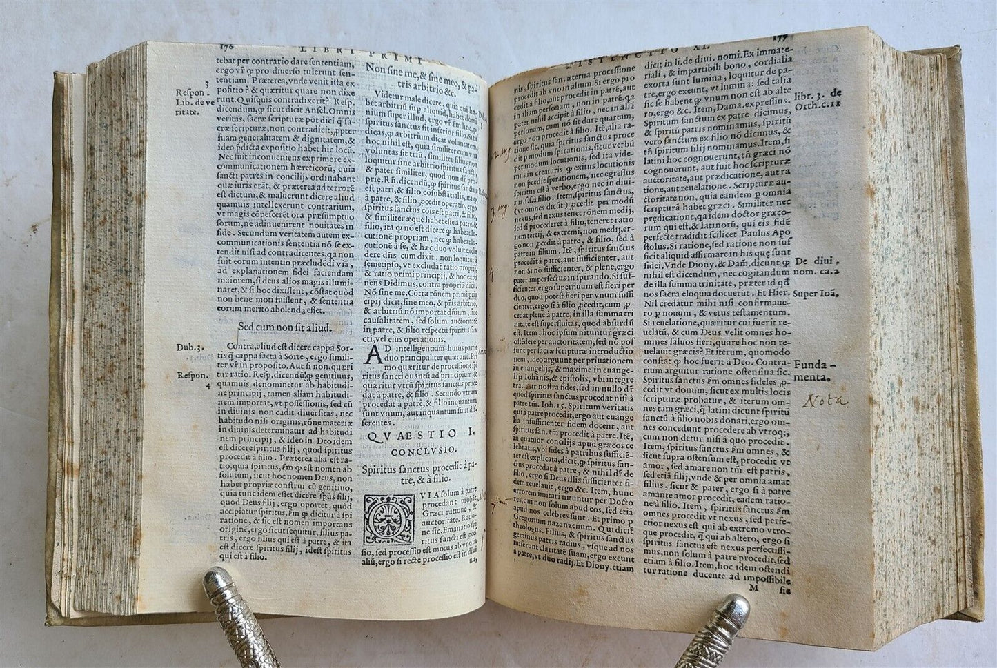 1569 Bonaventura Scriptum sententiarum Petri Lombardi antique VELLUM 16 CENTURY