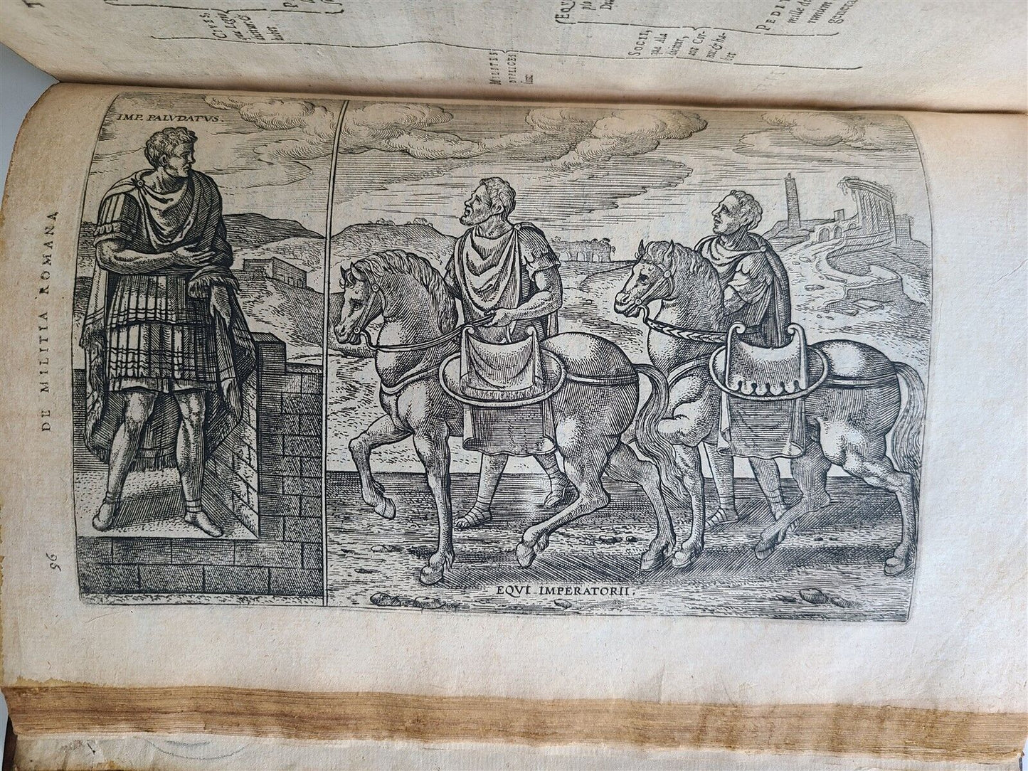 1602 DE MILITIA ROMANA by LIPSIUS antique ILLUSTRATED WARFARE Plantiniana