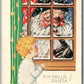 H-H-HELLO SANTA CHRISTMAS EMBOSSED ANTIQUE POSTCARD