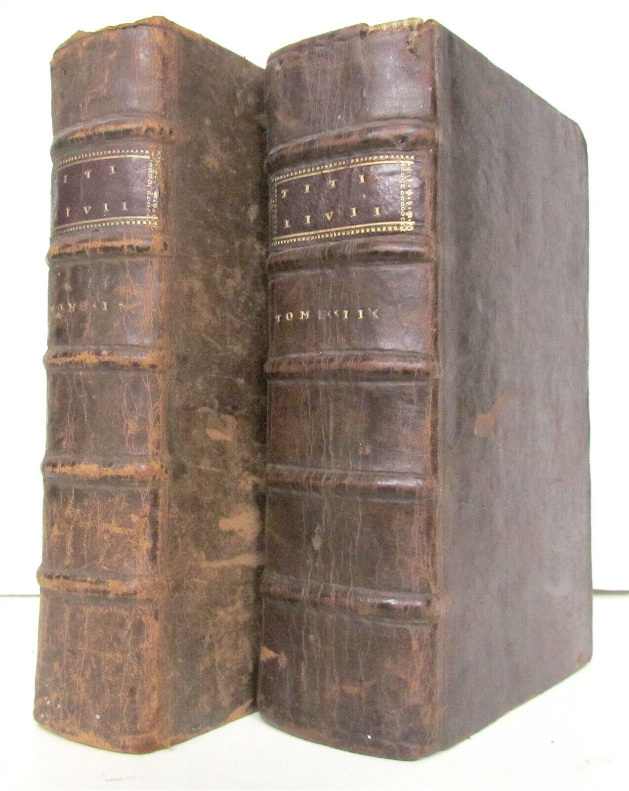 1599 2 volumes ROMAN HISTORY antique Titi Livii Patavini Historicorum Romanorum