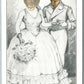 COUPLE w/ PASTE ON FACES FOTOFUN 1935 PHOTOMONTAGE VINTAGE POSTCARD