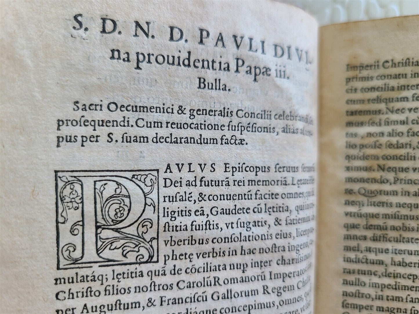 1545 Tractatus de modo generalis Concilii celebrandi antique RARE 16th century