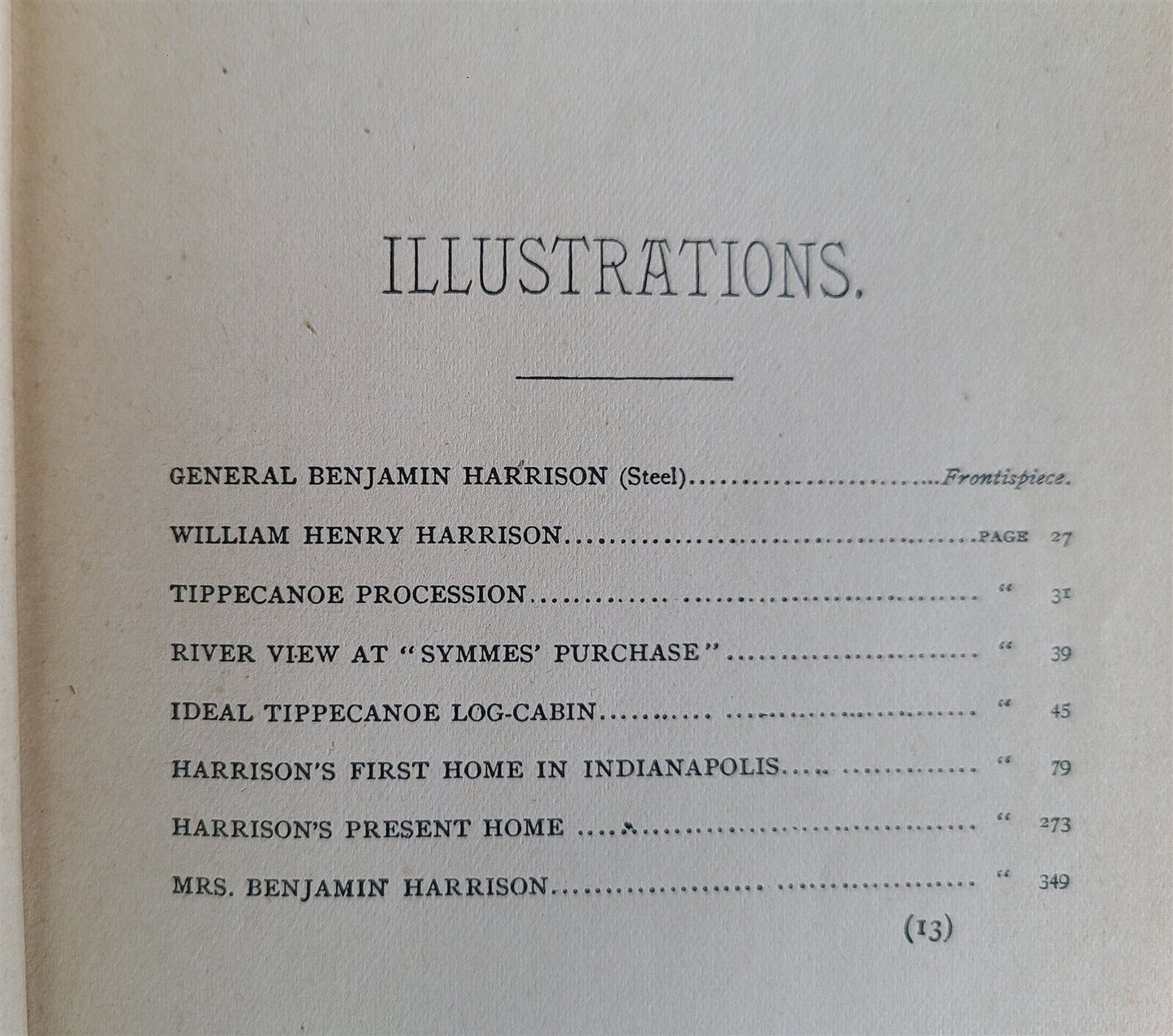 1888 LIFE of GEN. BEN HARRISON by LEW WALLACE antique AMERICANA