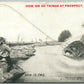 EXAGGERATED FISHING 1911 ANTIQUE POSTCARD PROSPECT MAINE