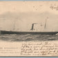 SS IROQUOIS CLYDE STEAMSHIP CO. ANTIQUE POSTCARD