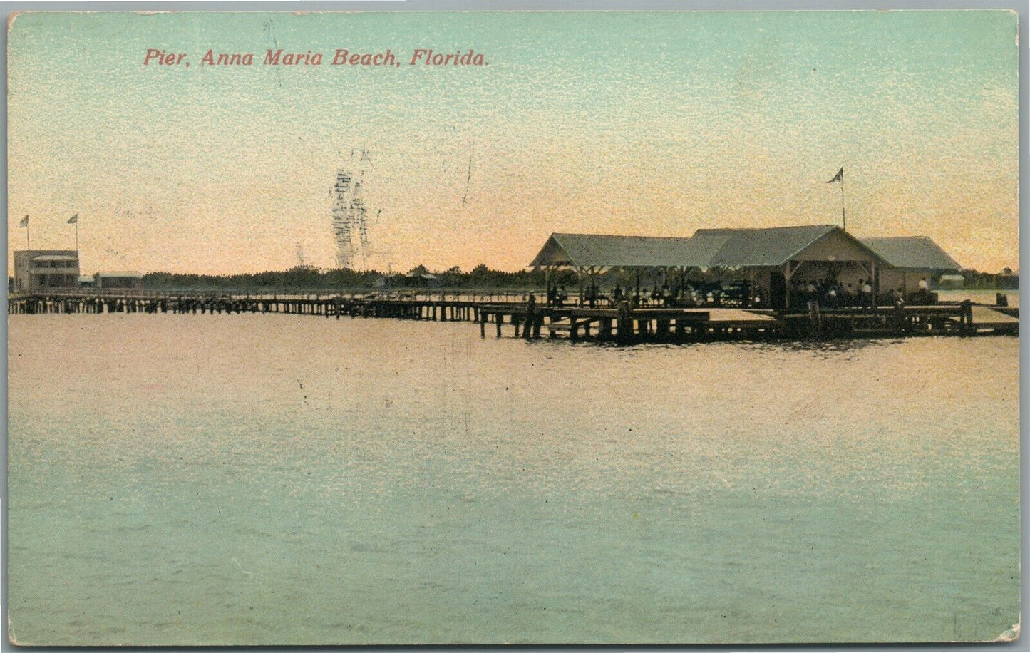 ANNA MARIA BEACH FL ANTIQUE POSTCARD