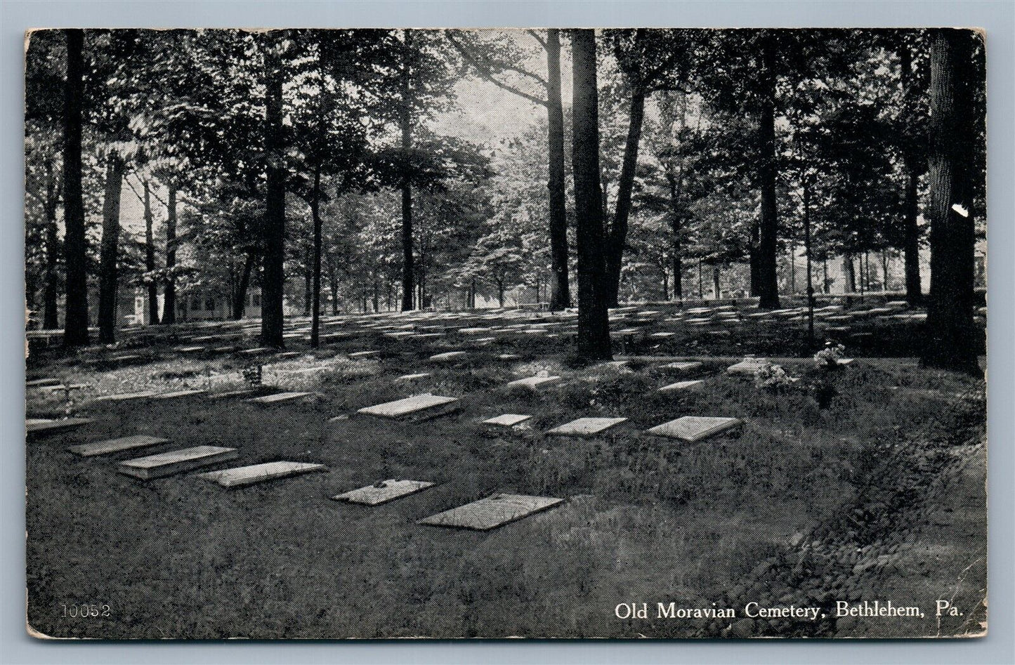 BETHLEHEM PA OLD MORAVIAN CEMETERY ANTIQUE POSTCARD