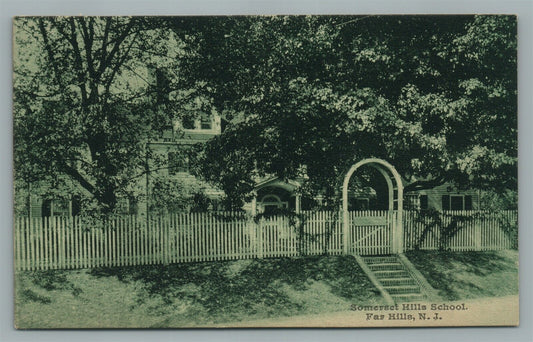 FAR HILLS NJ SOMERSET HILLS SCHOOL ANTIQUE POSTCARD