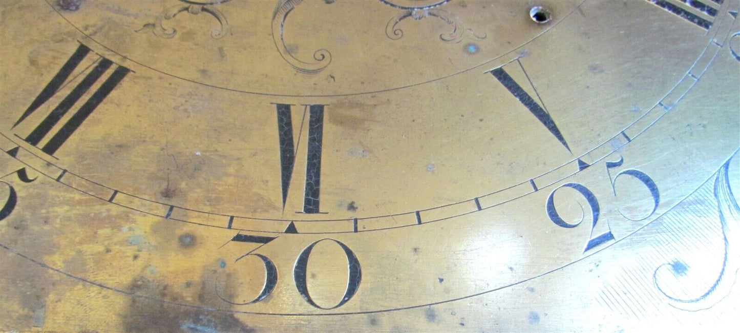 ANTIQUE GRANDFATHER CLOCK DIAL