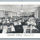 WERNERSVILLE PA SUNSET HALL RESTAURANT ANTIQUE POSTCARD