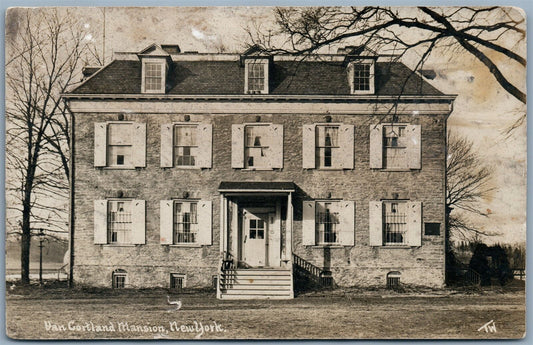 BRONX NY VAN CORTLANDT MANSION museum ANTIQUE REAL PHOTO POSTCARD RPPC
