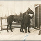 SPALDING NE BREEDER OF CATTLE POLAND CHINA HOGS ANTIQUE REAL PHOTO POSTCARD RPPC