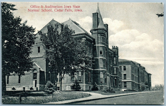 CEDAR FALLS IA IOWA STATE NORMAL SCHOOL OFFICE ANTIQUE POSTCARD