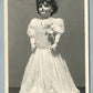 LARGEST BISQUE DOLL WECOMA OR ANTIQUE REAL PHOTO POSTCARD RPPC