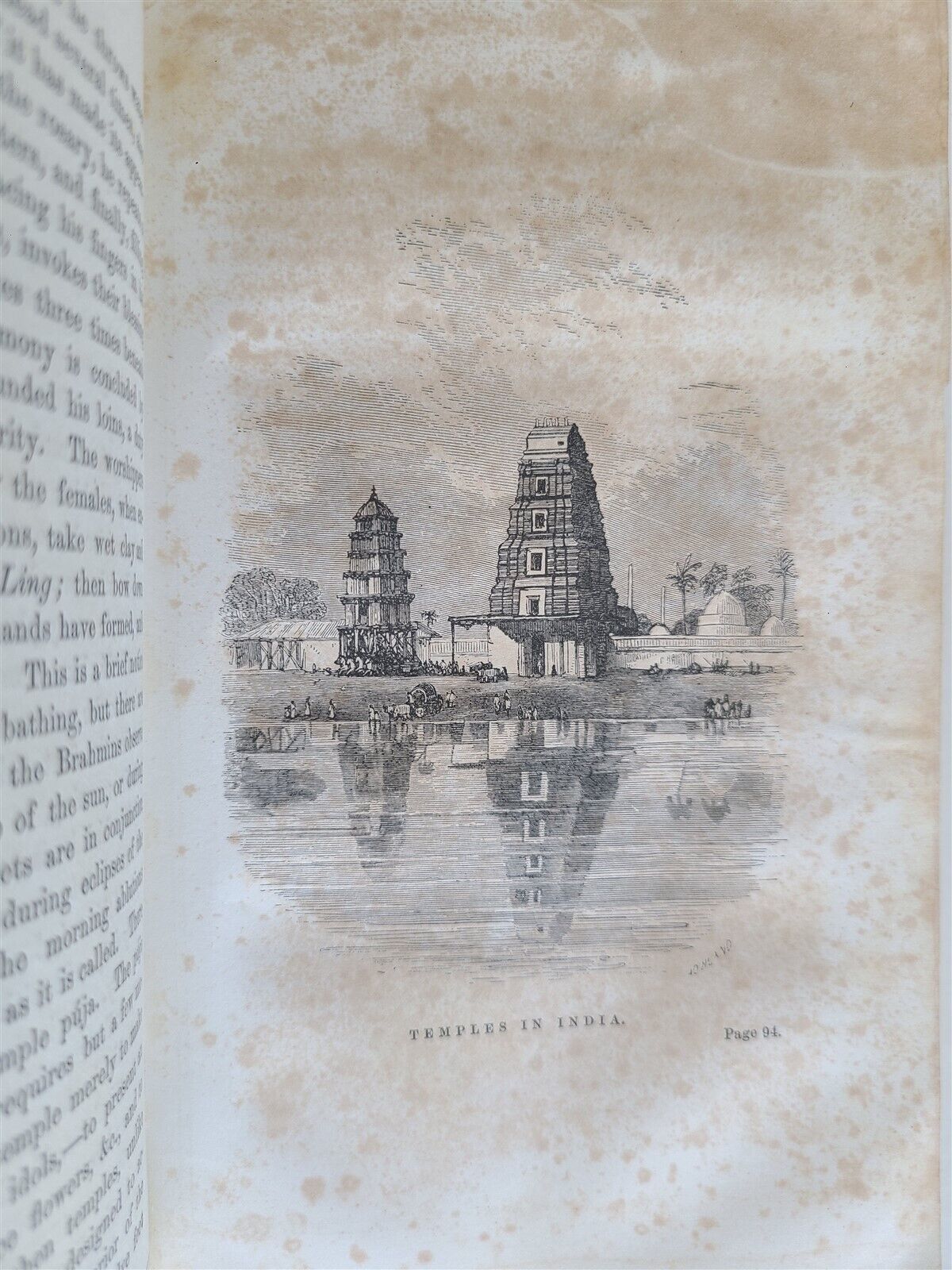 1853 MISSIONS in HUNDISTAN w/ DESCRIPTION of INDIA antique ILLUSTRATED