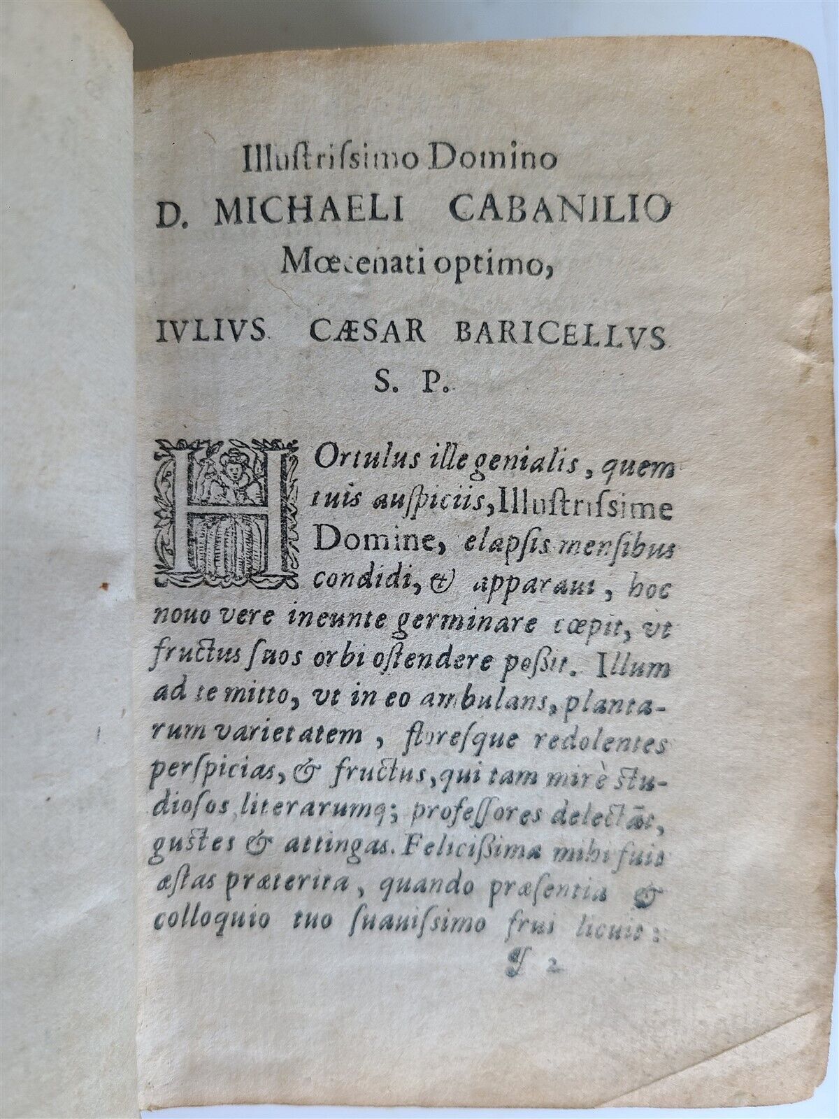 1620 JULIUS CAESAR by BARICELLI antique VELLUM BOUND