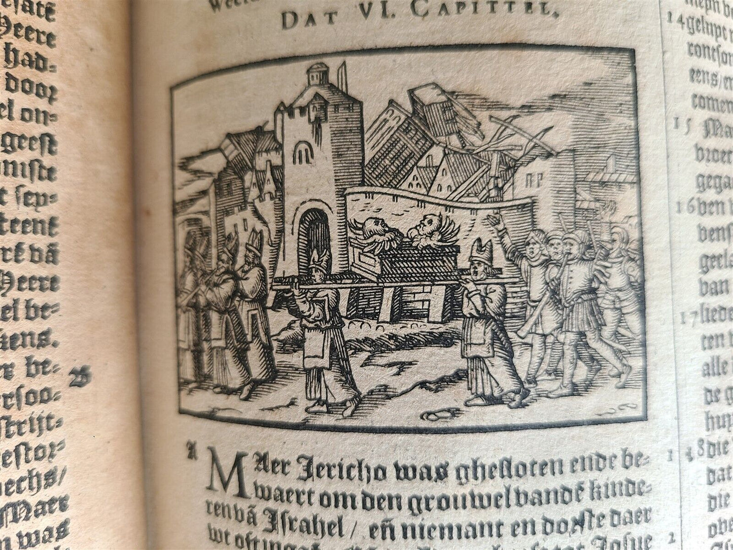 1599 BIBLE in DUTCH MOERENTORF BIBLIA SACRA FOLIO ILLUSTRATED antique 16th CENT.